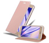 Funda Libro para LG X POWER 2 en CLASSY ORO ROSA - Cubierta Proteccion con Cierre Magnetico, Tarjetero y Funcion de Suporte - Etui Case Cover Carcasa