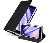 Funda Libro para LG X POWER en CLASSY NEGRO - Cubierta Proteccion con Cierre Magnetico, Tarjetero y Funcion de Suporte - Etui Case Cover Carcasa
