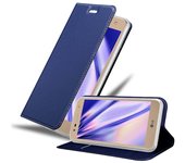 Funda Libro para LG X POWER 2 en CLASSY AZUL OSCURO - Cubierta Proteccion con Cierre Magnetico, Tarjetero y Funcion de Suporte - Etui Case Cover Carcasa