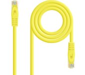Nanocable Cable de red latiguillo RJ45 LSZH Cat.6A UTP AWG24, Amarillo, 0.5m