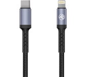 Cable de Datos Lightning a Tipo-C, 3A, PD30W, 2m, nylon, negro