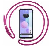 Funda Colgante TCL 406 Cordon Rosa Fucsia
