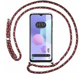 Funda Colgante TCL 406 Cordon Rosa / Dorado