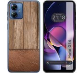 Funda Silicona Motorola Moto G54 5G Madera 09