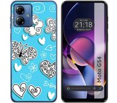 Funda Silicona Motorola Moto G54 5G Mariposas