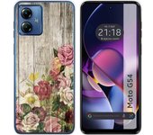 Funda Silicona Motorola Moto G54 5G Madera 08