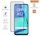 Protector Cristal Templado Completo 5D Full Glue Negro para Oppo A52 / Oppo A72 Vidrio
