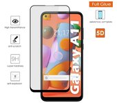 Protector Cristal Templado Completo 5D Full Glue Negro para Samsung Galaxy A11 / M11 Vidrio