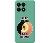Funda Silicona Verde Honor X8a Hombre Escalada