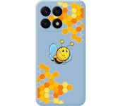 Funda Silicona Azul Honor X8a Abeja