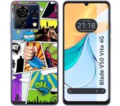 Funda Silicona Zte Blade V50 Vita 4G Comic