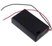 Portapilas soporte para 3x Micro/AAA Pilas con Cable de conexión