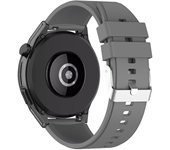 Correa Huawei Watch GT Runner Hebilla plateada Silicona reforzada gris