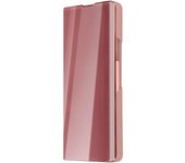 Funda Clear View para Samsung Galaxy Z Fold 5 Espejo Fina – Rosa dorado