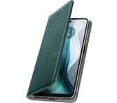 Funda para Motorola Moto E14 Tarjetero Soporte Solapa Magnética Verde oscuro