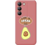 Funda Silicona Líquida Rosa Vivo V40 SE 5G Vegan Life