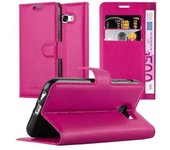 Funda Libro para Samsung Galaxy A3 2017 en ROSA CEREZA - Cubierta Proteccion con Cierre Magnetico, Tarjetero y Funcion de Suporte - Etui Case Cover Carcasa