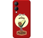 Funda Silicona Roja Vivo Y17s Culo Natural