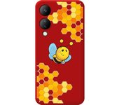 Funda Silicona Roja Vivo Y17s Abeja