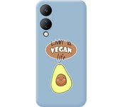 Funda Silicona Azul Vivo Y17s Vegan Life