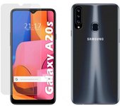 Pack 2 En 1 Funda Gel Transparente + Protector Cristal Templado para Samsung Galaxy A20s