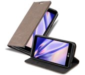 Funda Libro para LG X POWER en MARRoN CAFe - Cubierta Proteccion con Cierre Magnetico, Tarjetero y Funcion de Suporte - Etui Case Cover Carcasa