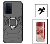 Kit de cubierta completa Hydrogel Frente del frente + Cubierta 3x1 Defensor militar + soporte magnét