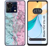 Funda Silicona Zte Blade V50 Vita 4G Mármol 08