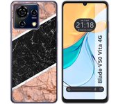 Funda Silicona Zte Blade V50 Vita 4G Mármol 07