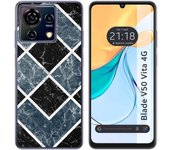 Funda Silicona Zte Blade V50 Vita 4G Mármol 06