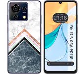 Funda Silicona Zte Blade V50 Vita 4G Mármol 05