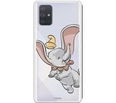 Funda para Galaxy A71 Oficial de Disney Dumbo Volador transparente - Dumbo