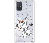 Funda para Galaxy A71 Oficial de Disney Olaf Transparente - Frozen