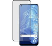 Protector Cristal Templado Completo 5D Full Glue Negro para Realme 7 5G Vidrio