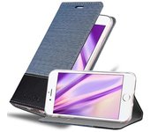 Funda Libro para Apple iPhone 7 / 7S / 8 / SE 2020 en AZUL OSCURO NEGRO - Cubierta Proteccion con Cierre Magnetico, Tarjetero y Funcion de Suporte - Etui Case Cover Carcasa