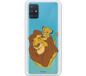 Funda para Galaxy A51 Oficial de Disney Mufasa y Simba Silueta - El Rey León