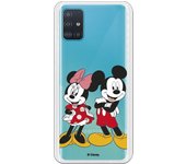 Funda para Galaxy A51 Oficial de Disney Mickey y Minnie Posando - Clásicos Disney