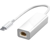 Adaptador Ethernet RJ45 blanco para ordenadores Windows y Macbook, 1000 Mbps