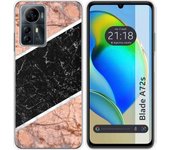 Funda Silicona Zte Blade A72s Mármol 07