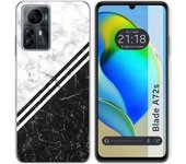 Funda Silicona Zte Blade A72s Mármol 01