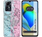 Funda Silicona Zte Blade A72s Mármol 08