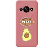 Funda Silicona Líquida Rosa Xiaomi Redmi A3 Vegan Life