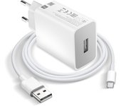 Cargador de pared USB 18W MDY-10-EF con cable USB-C B91175C0027036 Blanco
