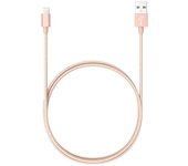 , BLP0213.191, Cable Cargador Lightning Macho USB, Carga Rápida, Nylon Trenzado, 1,2m, Cable Alimentación IOS, Oro, , Oro