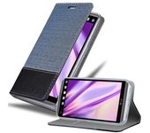 Funda Libro para LG V20 en AZUL OSCURO NEGRO - Cubierta Proteccion con Cierre Magnetico, Tarjetero y Funcion de Suporte - Etui Case Cover Carcasa