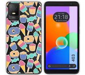Funda Silicona Transparente TCL 403 Dulces 02