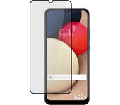 Protector Cristal Templado Completo 5D Full Glue Negro para Samsung Galaxy A02s Vidrio