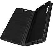 Funda Samsung Galaxy S21 FE Piel Tarjetero Soporte Vídeo - Negro