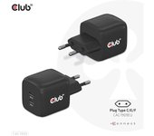 CLUB3D CAC-1909EU cargador de dispositivo móvil Teléfono móvil, Portátil, Smartphone Negro Corriente