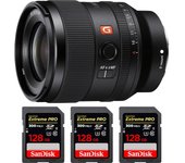 FE 35mm f/1.4 GM + 3 SanDisk 128GB Extreme PRO UHS-II SDXC 300 MB/s + PDF  pulgadas pulgadas20 TÉCNICAS PARA MEJORAR